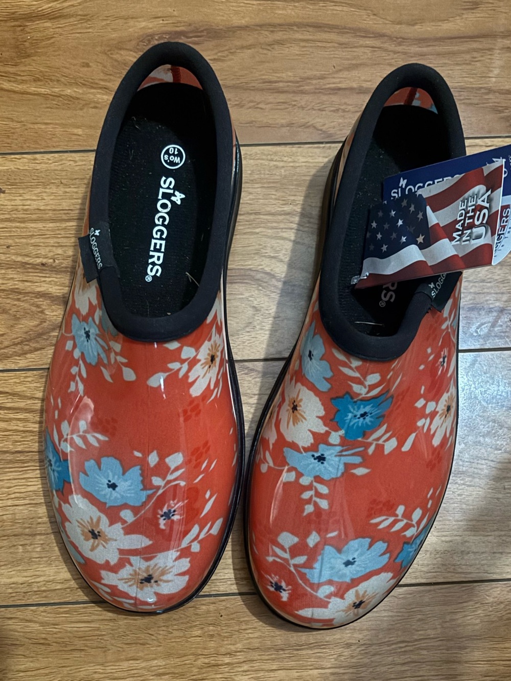 Sloggers Women's Coral Floral Waterproof Rain Clogs
